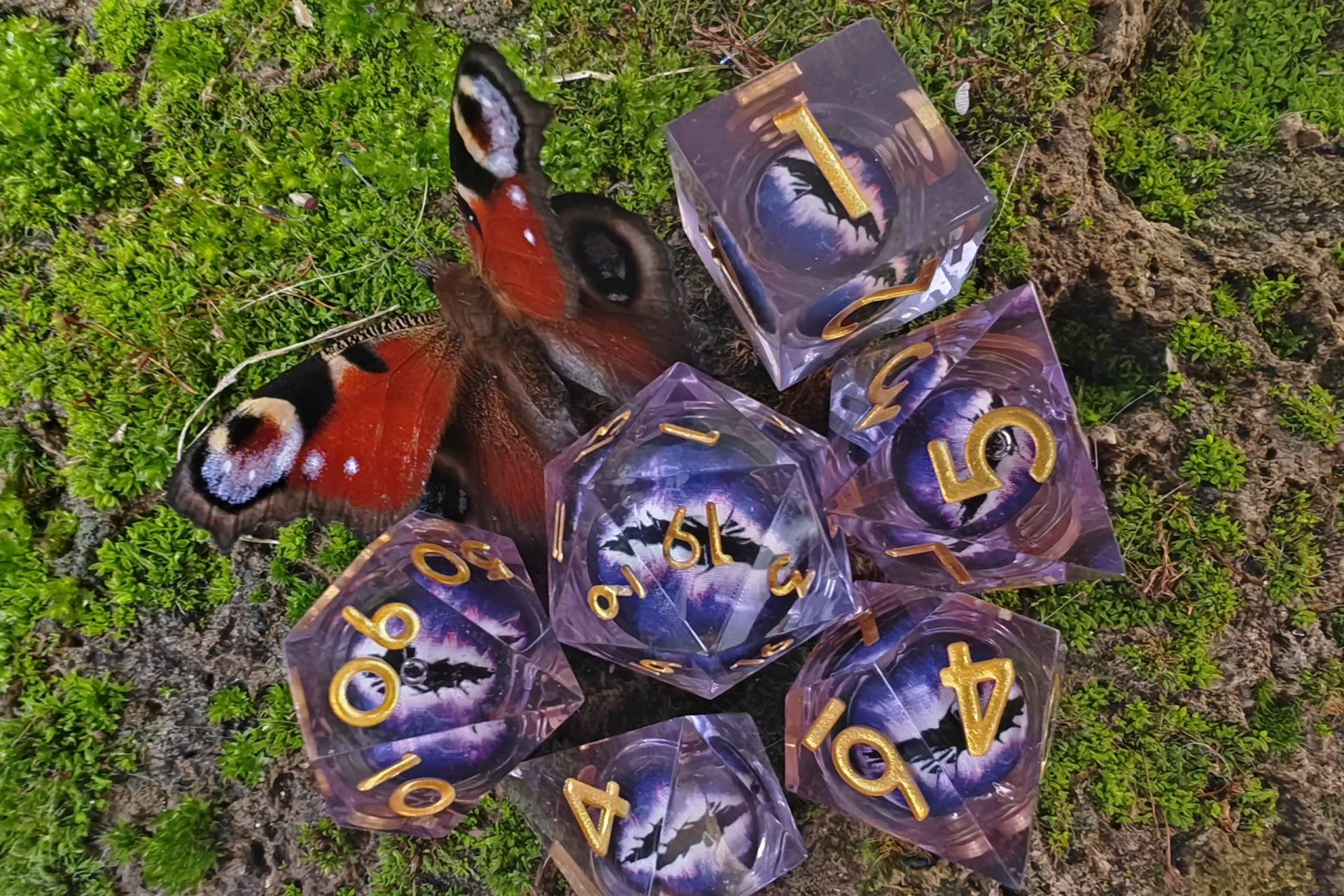 Falena, set liquidi viola sharp resina gdr dragon