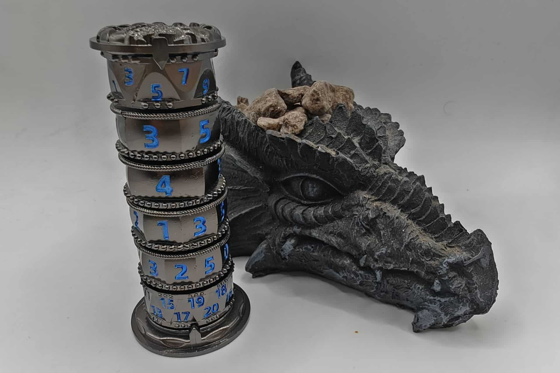 Torre Spinner GDR D&D special dice blu