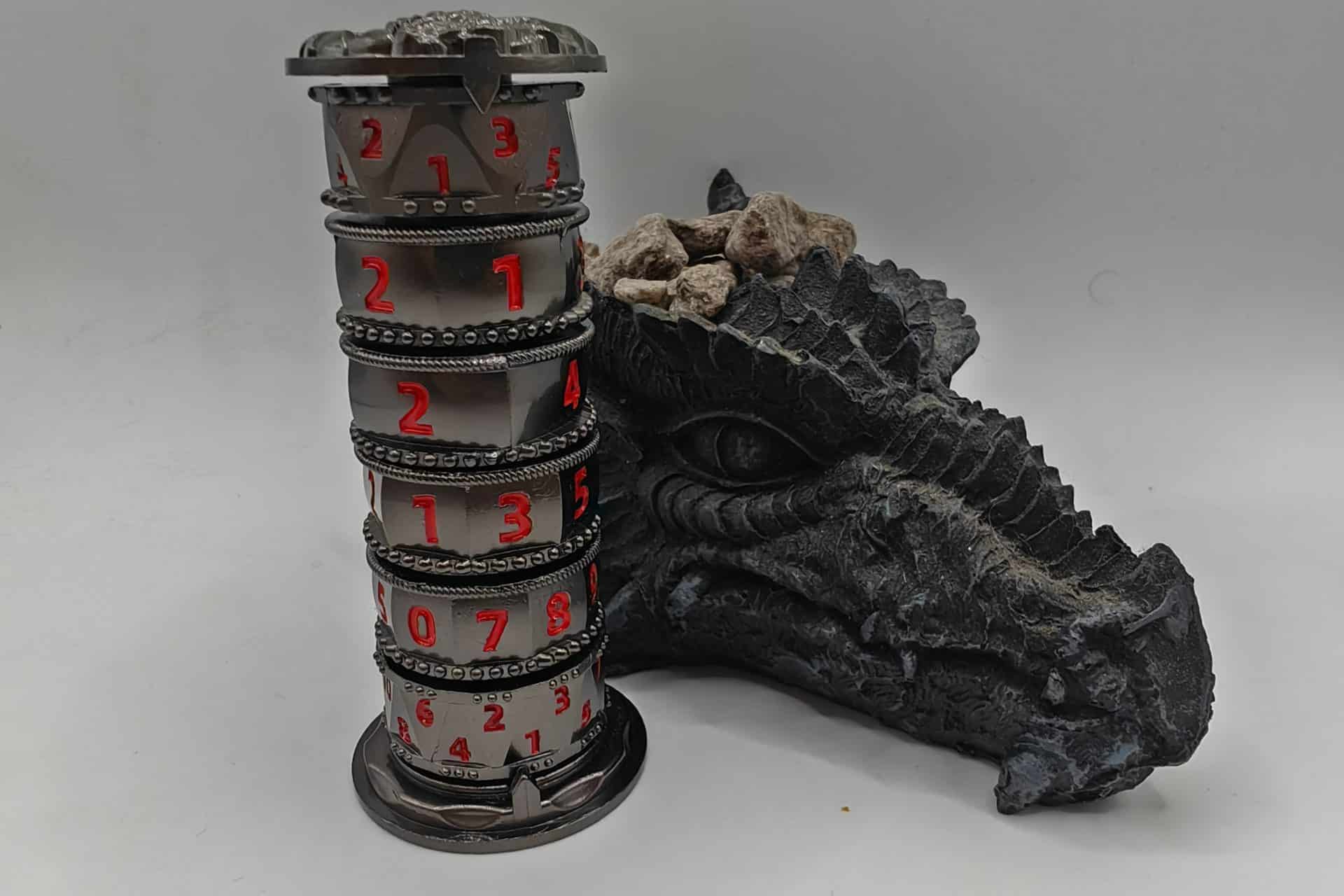 Torre Spinner GDR D&D special dice rosso