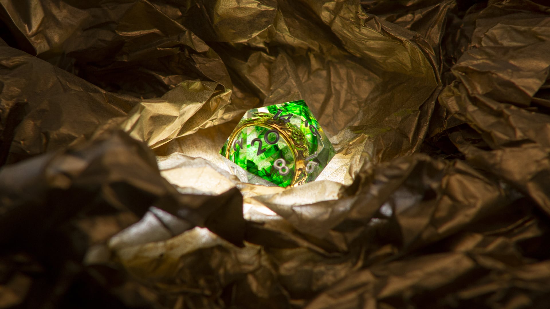 Set Dell'Unico Anello Verde GDR sharp resina